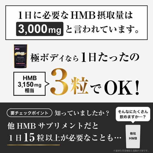  HMB 서플리먼트 20종류 엄선 성분 배합 90알 건강 보조제 