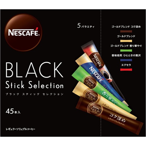  네스카페 RSC 블랙 스틱 셀렉션 5종류의 플레이버 45개입