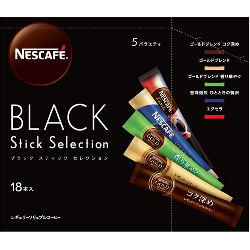  네스카페 블랙 스틱 5종 셀렉션 18p 2박스