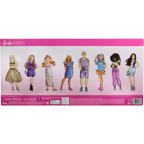  MATTEL Barbie 패션 컬렉션 8팩 옷 갈아입히기 인형용 드레스 GVK06