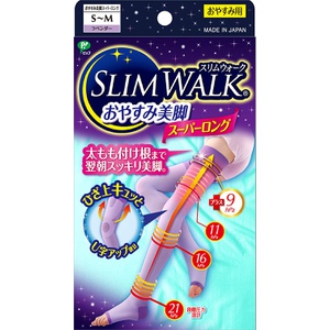 SLIM WALK 취침용 슈퍼 롱 S/M 압박 양말 스타킹 