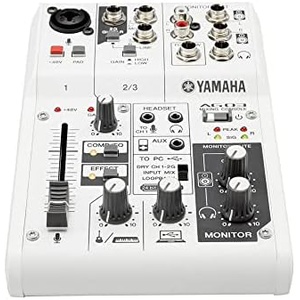 YAMAHA 웹캐스팅 믹서 오디오 인터페이스 3채널 AG03
