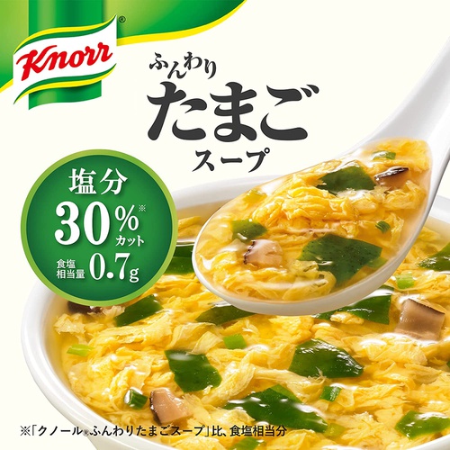  아지노모토 크노르 부드러운 달걀 스프 염분 30% 차단 5×5개