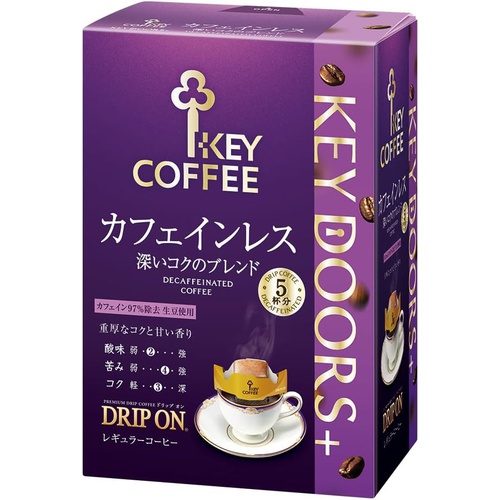  KEY COFFE 드립온 카페인레스 커피 7.5g×5P×5박스