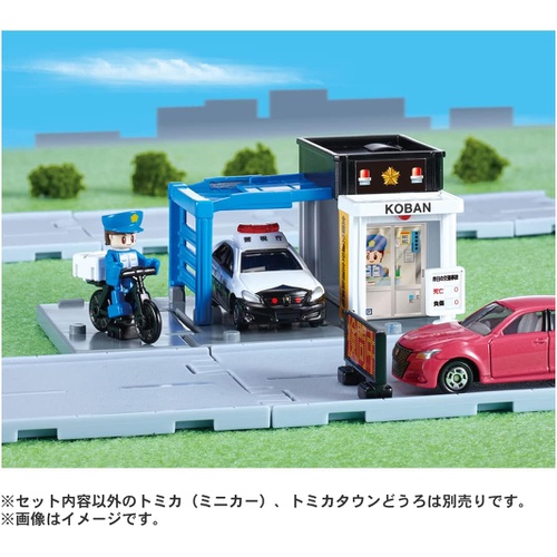  TAKARA TOMY 토미카 타운 파출소 경찰 포함 미니카 자동차 장난감