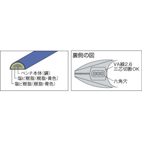  Fujiya 전공 파워뺀치 내전그립 간이 압착 포함 225mm 