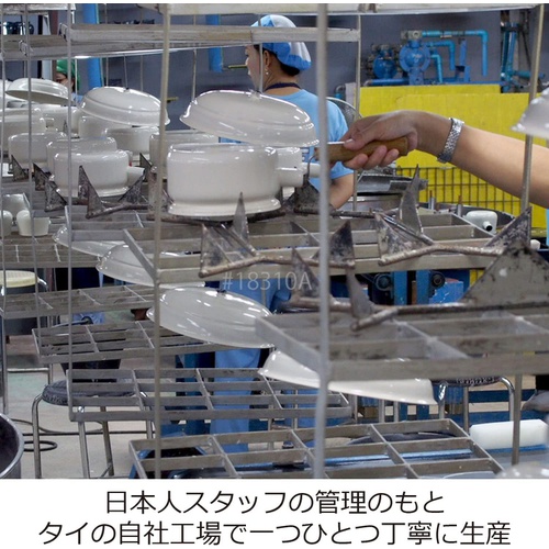  Fuji Horizon 튀김냄비 법랑 온도계 포함 24cm IH 대응 TP 24W