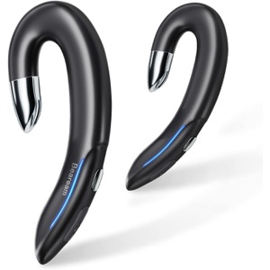 AKARUO Bluetooth 이어폰 양쪽 귀 개방형 귀걸이식 Bluetooth 5.1 노이즈 캔슬링 스포츠용 