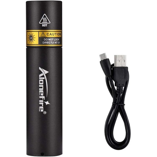  Alonefire SV15 소형 3W 자외선 블랙 라이트 파장 365nm USB 충전식 UV LED 라이트 