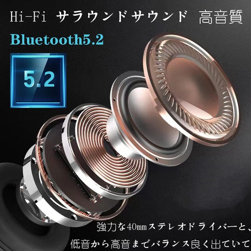  ALUNA 무선 헤드폰 Bluetooth 5.0 노이즈 캔슬링 탑재