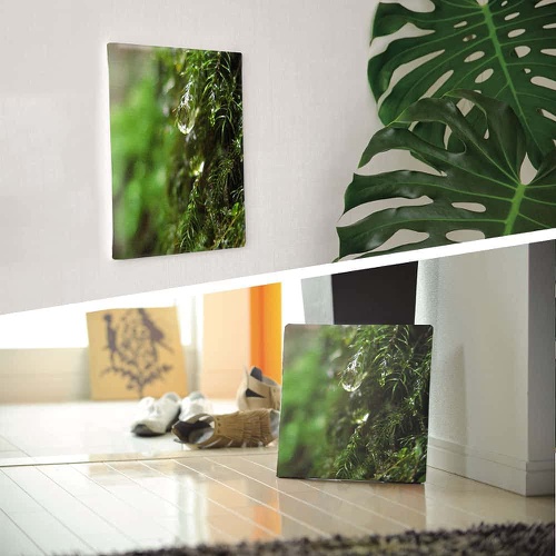  ArtDeli 식물 자연 아트 패널 30×30cm 인테리어 그린 물방울 풍경 패브 그림 