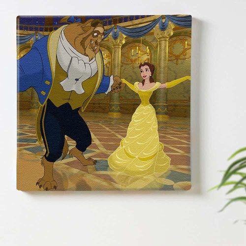  ArtDeli 디즈니 프린세스 아트 패널 30×30cm 미녀와 야수 인테리어 그림 