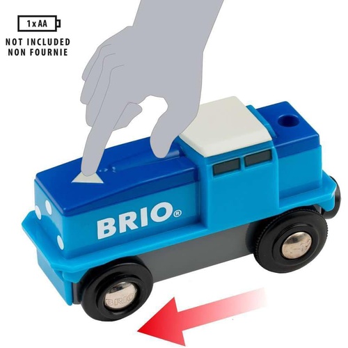  BRIO WORLD 카고 배터리 엔진 목제 레일 장난감 33130