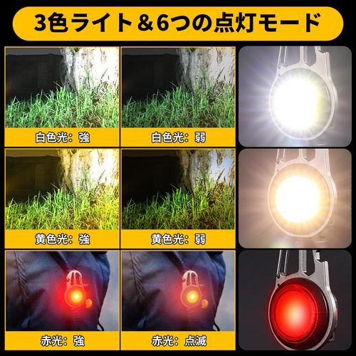  CHAMCHOI COB 라이트 충전식 LED 투광기 500루멘 6개 점등 모드 고휘도 생활방수
