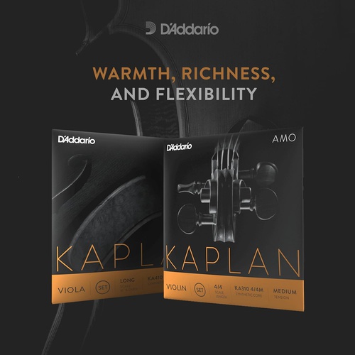  DAdario 바이올린 현 Kaplan Amo 세트 KA310 3/4M Medium Tension