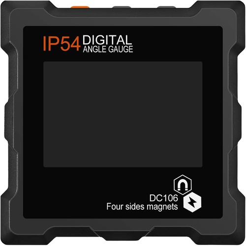  ESynic 디지털 수평기 각도계 레벨박스 IP54 방진 방수 4 x 90° 자석 사면 부착 