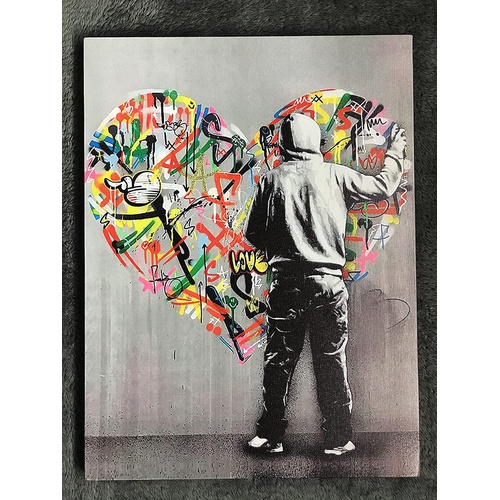  Ferry Fate Banksy LOVE STREET 유명한 아티스트 인테리어 용품 30*40cm