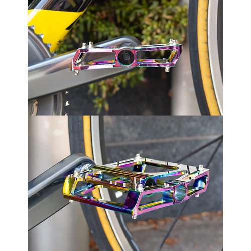  GORIX 자전거 오일 슬릭 플랫 페달 경량 알루미늄 GX FY709 