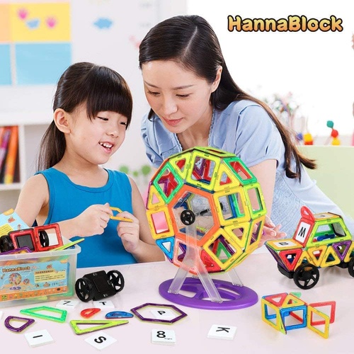  HannaBlock 자석 장난감 어린이 자석 장난감 창의력 키우는 장난감