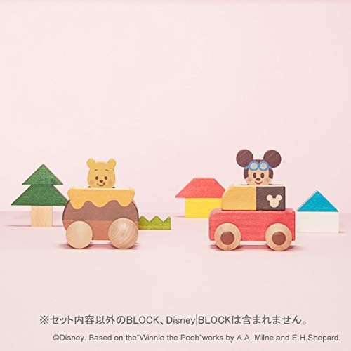  Disney KIDEA PUSH CAR 곰돌이 푸 디즈니 키디아 나무 블록 목제 교육 완구
