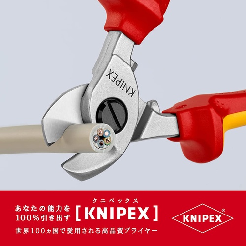  KNIPEX 9516 165 절연 케이블 커터 1000V(SB)