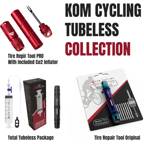  KOM Cycling 자전거용 튜브리스 타이어 수리 키트 