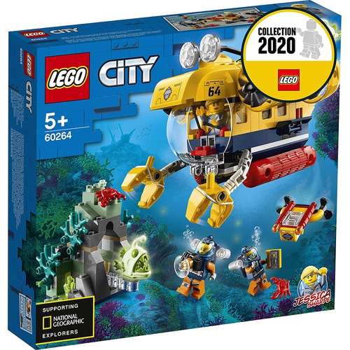  LEGO 시티 바다 탐험대 심해저 수중 탐사 잠수함 다이빙 60264