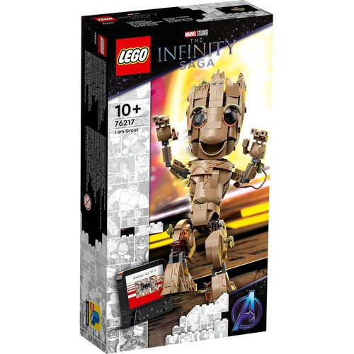  LEGO 슈퍼 히어로즈 마블 아이 엠 그루트 76217 장난감 블록
