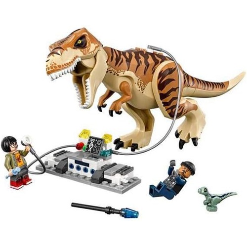  LEGO 쥬라기 월드 T 렉스 수송 75933 공룡 플레이 세트 장난감 트럭 포함 609피스