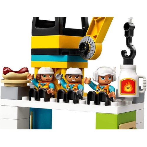  LEGO 듀프로 타워크레인 공사장 탈것 미니 피규어 장난감 10933