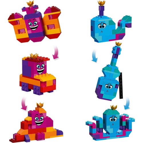  LEGO 무비 제멋대로 여왕의 뭐든지 조립 박스 70825 블록 장난감