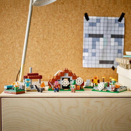  LEGO 마인크래프트 버려진 마을 21190 장난감 블록