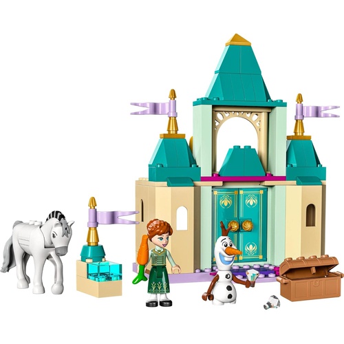  LEGO 디즈니 프린세스 안나와 올라프의 즐거운 성 43204 장난감 블록