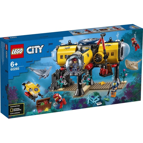  LEGO 시티 바다 탐험대 해저 탐사 기지 60265 장난감 블록