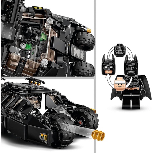  LEGO 슈퍼 히어로즈 배트모빌 (TM) 텀블러 스케아크로와의 대결 76239 장난감 블록