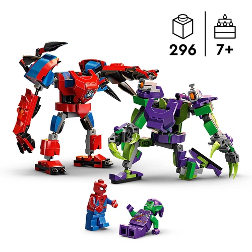  LEGO 마블 어벤져스 스파이더맨과 그린 도깨비 메카슈트 배틀 76219 장난감 블록 