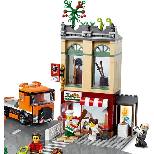  LEGO 시티 레고 타운 센터 로드 플레이트 포함 60292 장난감 블록 