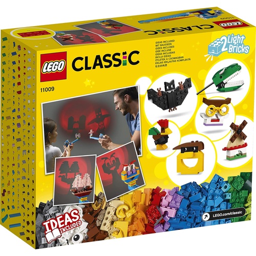  LEGO 클래식 아이디어 부품 섀도우 시어터 라이트와 빌딩 세트 11009