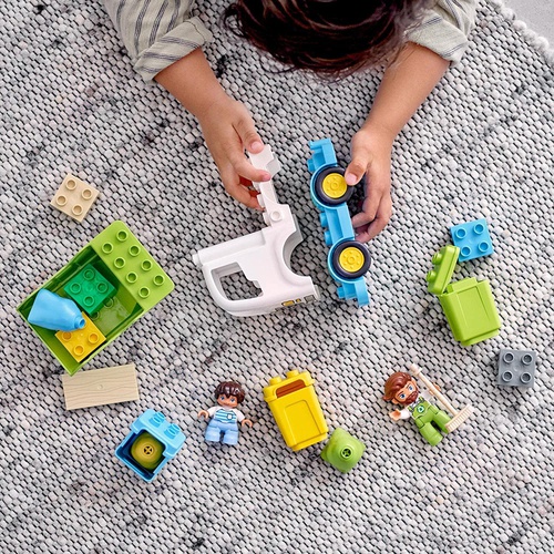  LEGO 듀프로 마을쓰레기수거차량과 재활용 10945 장난감 블록 