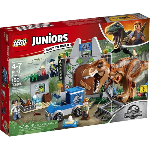  LEGO Juniors T. rex Breakout 10758 Building Kit 장난감 블록 