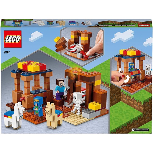  LEGO 마인크래프트 마을 사람들의 교역소 21167 장난감 블록