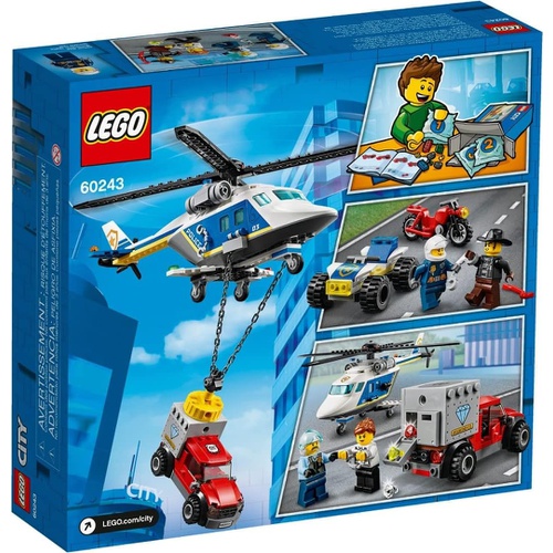  LEGO 시티 폴리스 헬리콥터 추적 60243 장난감 블록