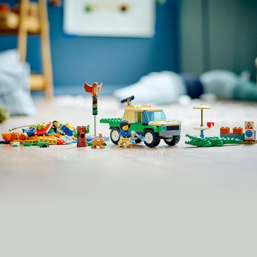  LEGO 시티 야생 동물 구조 미션 60353 장난감 블록 