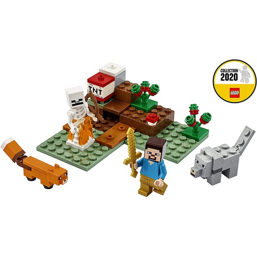  LEGO 마인크래프트 타이거의 모험 21162 블록 장난감 