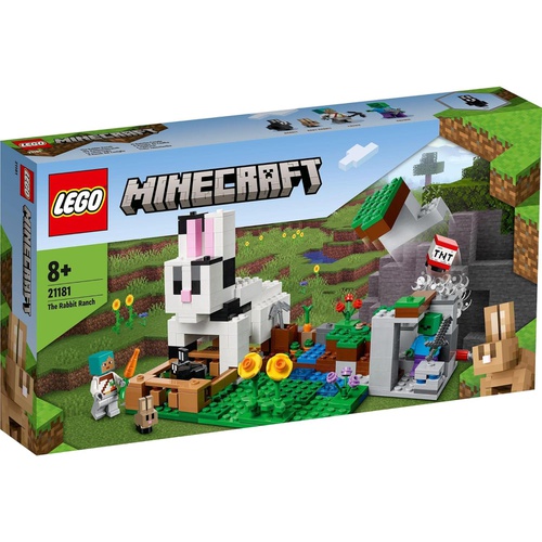  LEGO 마인크래프트 토끼목장 21181 장난감 블록