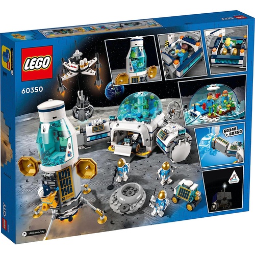  LEGO 시티 달 탐사 기지 60350 장난감 블록 