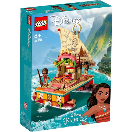  LEGO 디즈니 프린세스 모아나와 모험의 보트 43210 장난감 블록