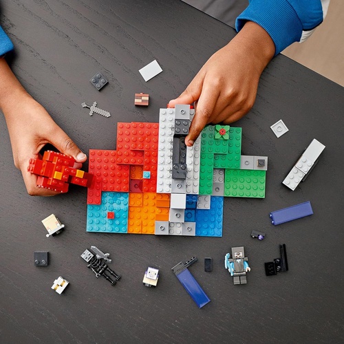  LEGO 마인크래프트 황폐한 포털 21172 장난감 블록