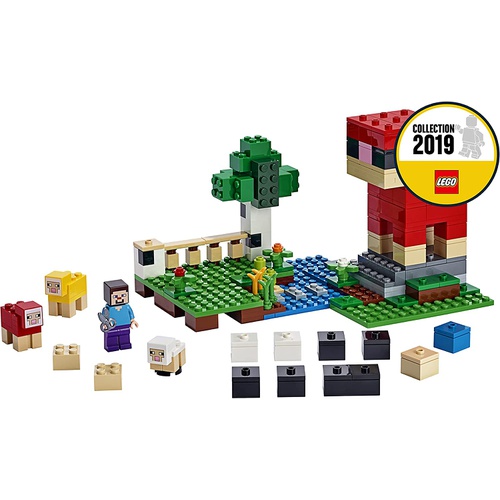  LEGO 마인크래프트 거대 양털팜 21153 블록 장난감