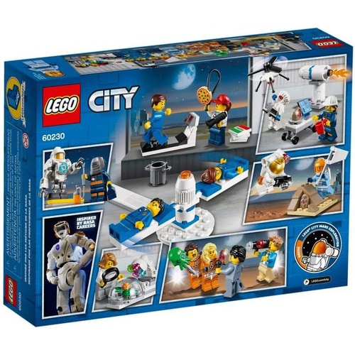  LEGO 시티 미니 피규어 세트 우주 탐사대와 개발자들 60230 블록 장난감